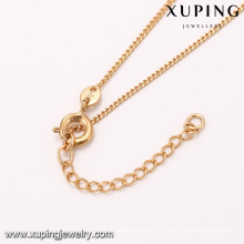41799 xuping elegante 18k chapado en oro joyas de moda collar redondo colgante para las mujeres